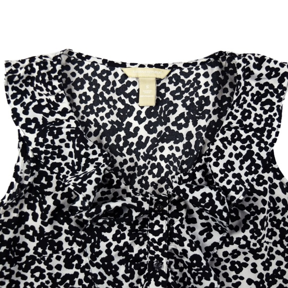 Banana Republic Womens Ruffle Animal Print Tank - Picture 7 of 8